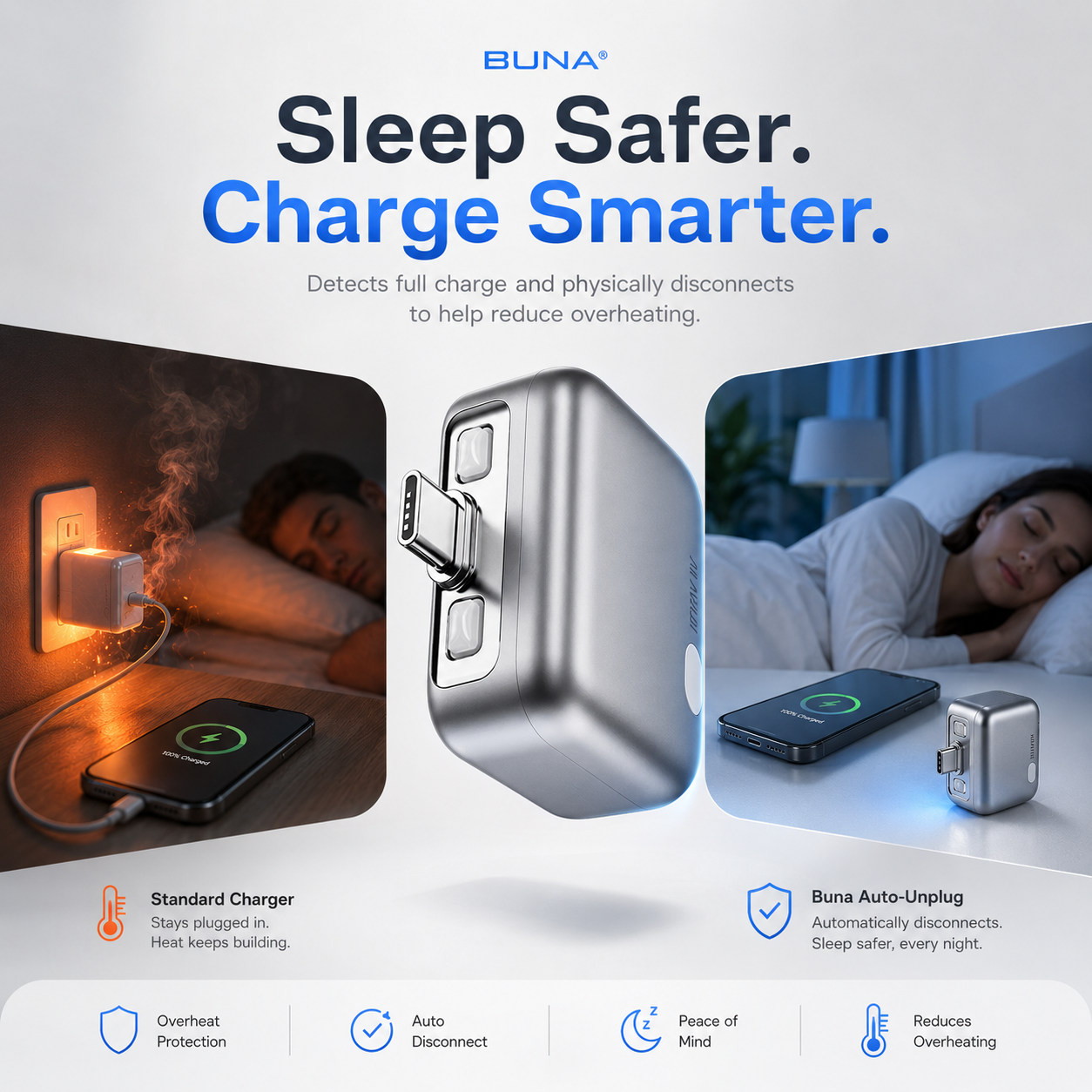 Self Unplugging Charger